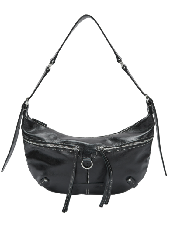 A street style shot featuring the Matin Kim bag.