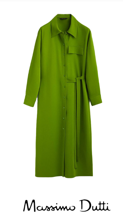 Styling options for the shirt dress, including outerwear.