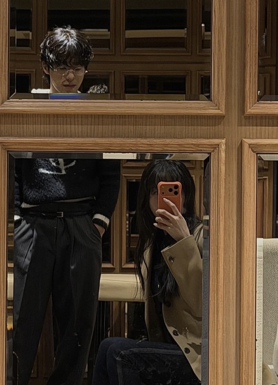 Detail shot of Celine beige jacket