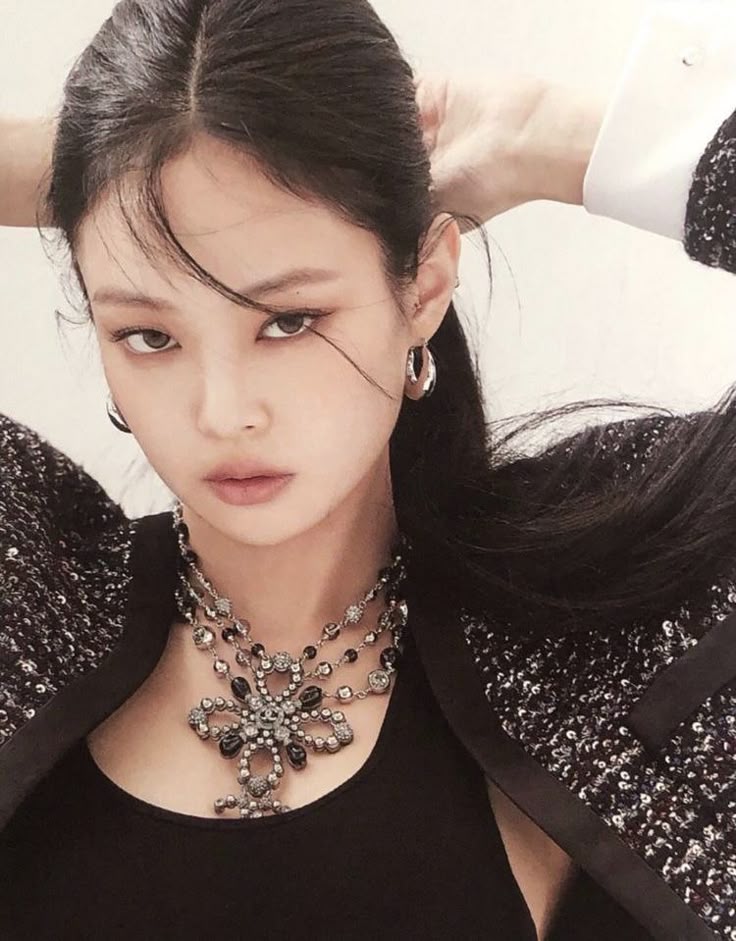 A candid shot of Kim Go-eun showcasing her natural charm in Chanel.